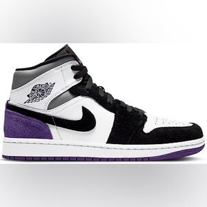 Nike Air Jordan 1 Mid SE “Varsity Court Purple” 852542-105 Men’s 17